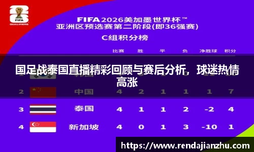 国足战泰国直播精彩回顾与赛后分析，球迷热情高涨