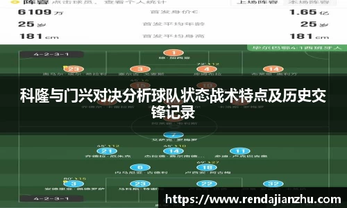 科隆与门兴对决分析球队状态战术特点及历史交锋记录